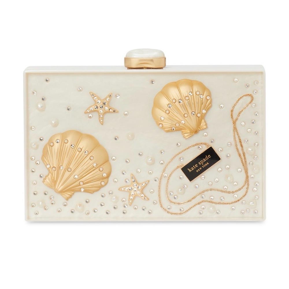 Kate Spade New York What The Shell Ocean Scene Small Frame Clutch